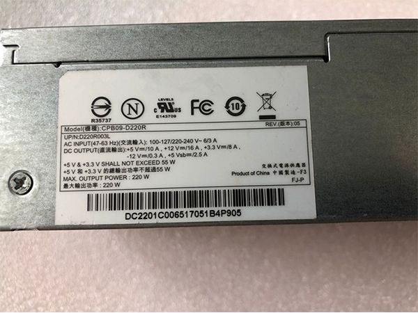 Dell P3JW1 HU220NS-00 HK320-82FP