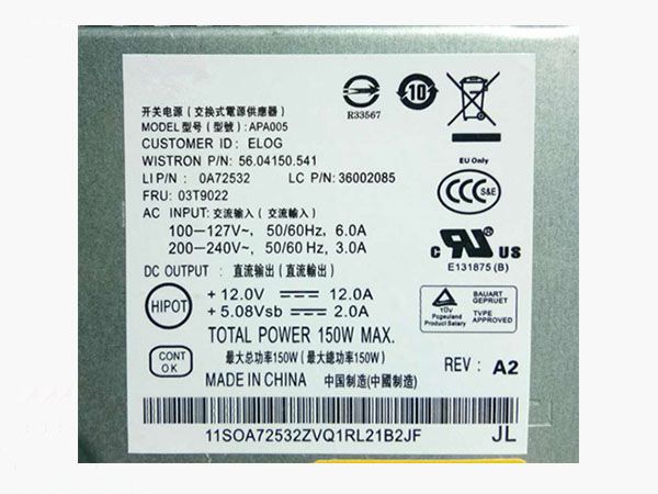 Lenovo HKF1502-3B APA005 FSP150-20AI