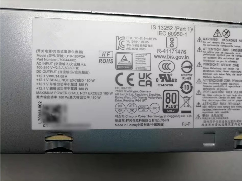 HP L70044-001 PE-1181-3HK L70044-002 D19-180P2A