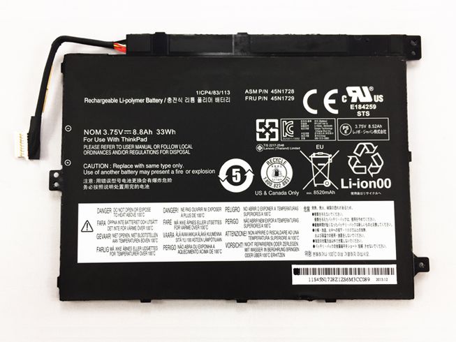 LENOVO Tablet Akku 45N1727