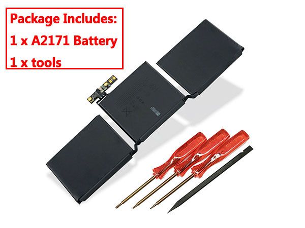 A2171 2 - A2171 Battery 58.2Wh 11.41V Appl MacBook Pro 13inch A2159 A2289 EMC 3301 MUHN2LL/A MUHP2LL/A