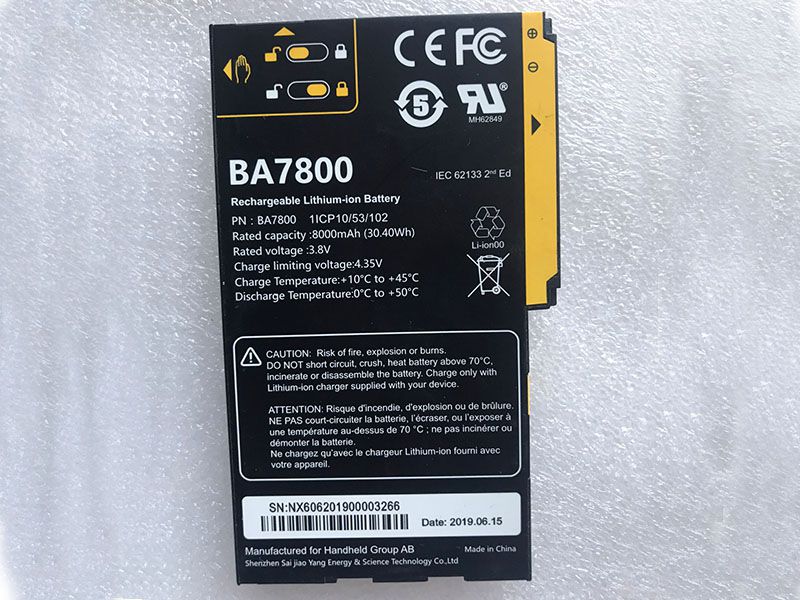 HEZHONG 互換用バッテリー BA7800