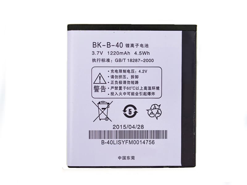 BBK 携帯電話のバッテリー BK-B-40