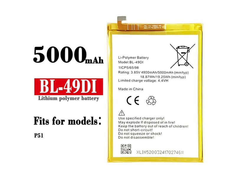 ITEL 携帯電話のバッテリー BL-49DI