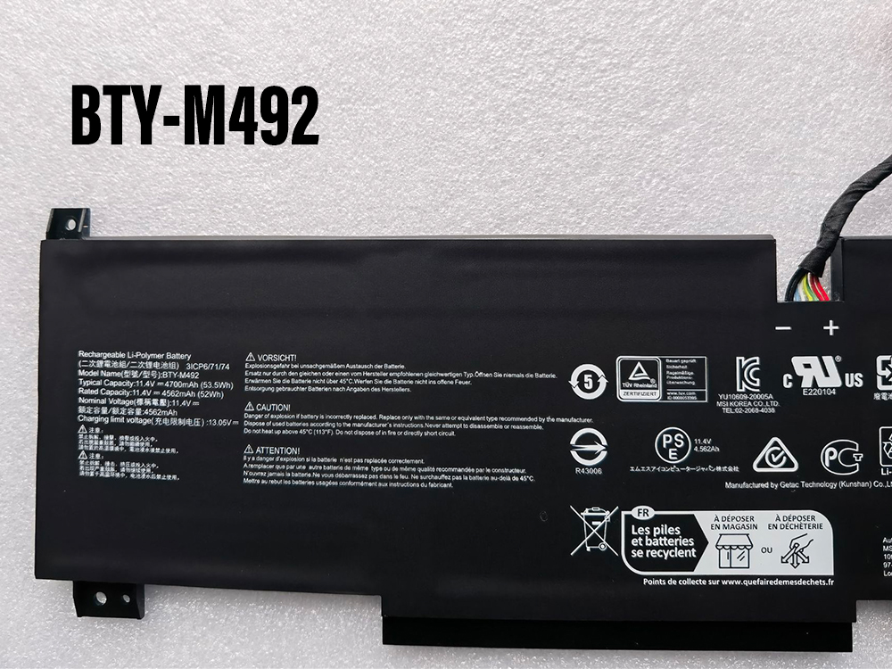 MSI BTY-M492