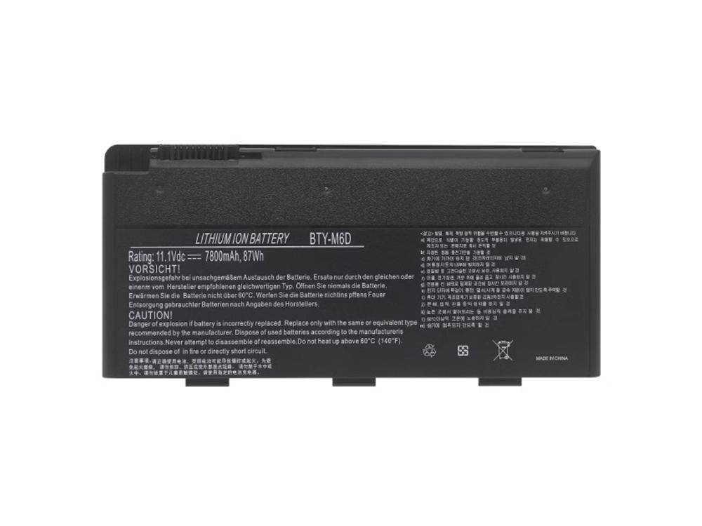 thumbnail image 2 of 7800mAh BTY-M6D Replacement Laptop Battery For MSI GT60, GT70, GT660, GX60 & More – 9-Cell, 11.1V 2 of 4