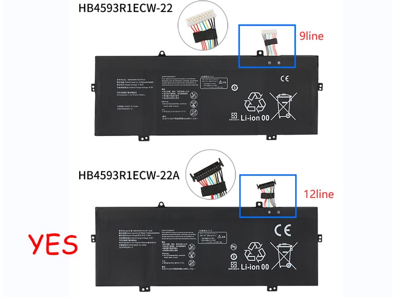 HUAWEI Laptop Akku HB4593R1ECW-22A