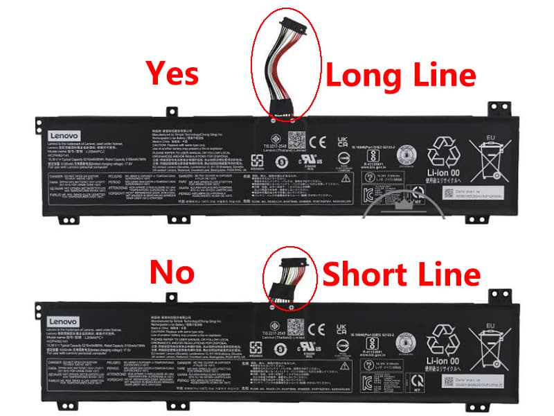 L20M4PC2 long - LENOVO L20M4PC2 80Wh 15.36V laptop battery for Lenovo Legion 5 17ACH6H 82JY 82K0 82K8