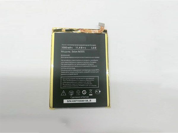 M355 - 3000mAh 11.4Wh 3.8V cell phone battery for DEXP Ixion M355