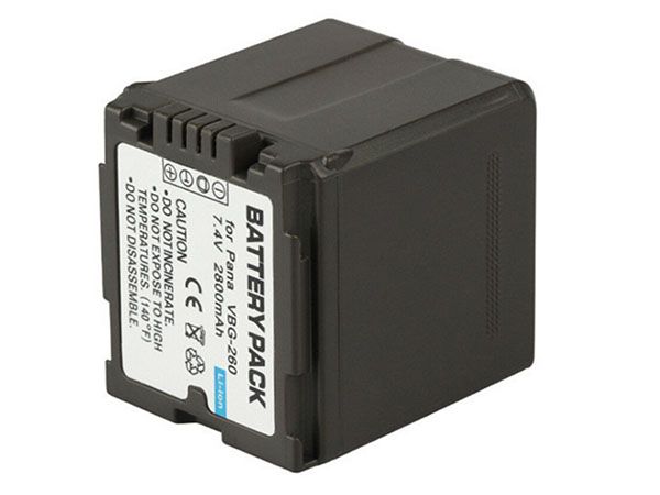 VW-VBG260 Battery 2800mAh 7.4V PANASONIC HDC HS20 HS250 HS700 TM300 SD1 SD5 SD600 SD700 PV-GS80 AG-HMC150