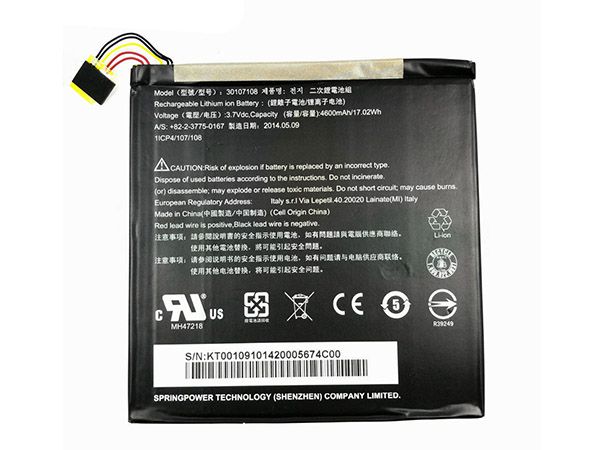 ACER Tablet Akku 30107108