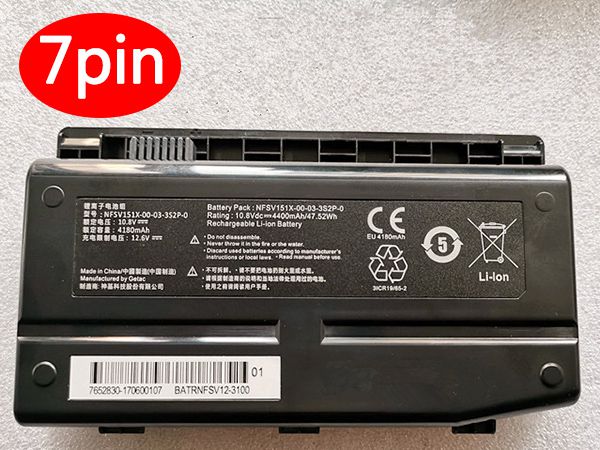 MACHENIKE Laptop Akku NFSV151X-00-03-3S2P-0